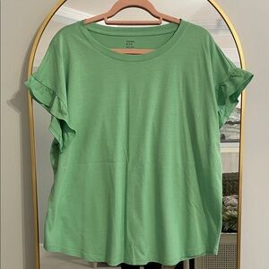 crown & ivy Green Short Sleeve Tee